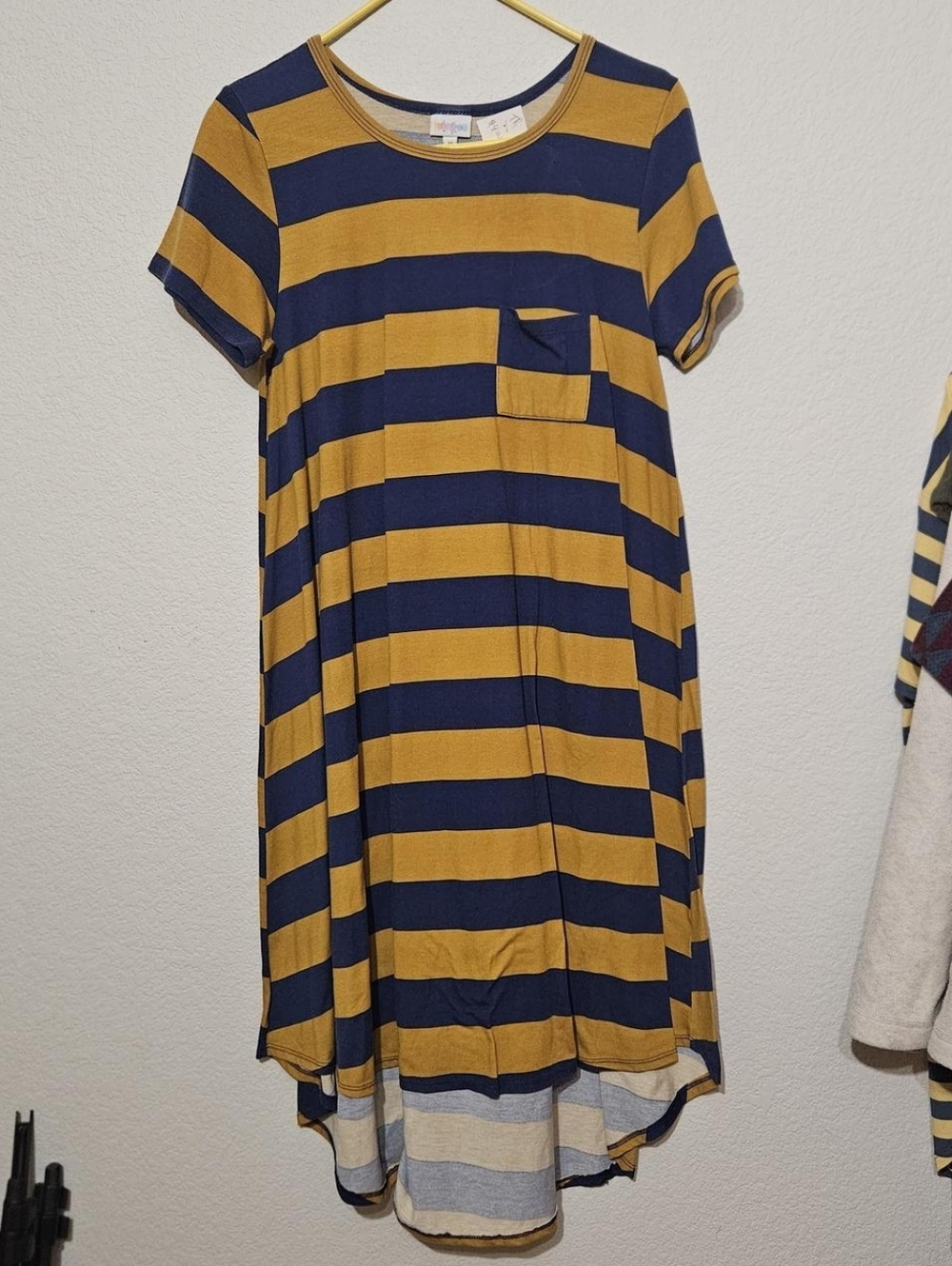 Medium Blue And Yellow LuLaRoe Dress